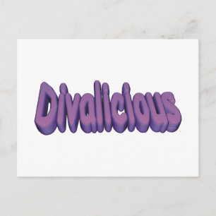 T-Shirt Divalicious Postkarte