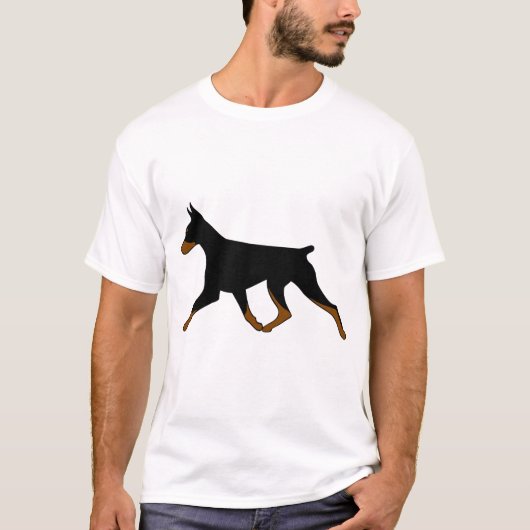 T - Shirt - Doberman Black/Tan Gait (Vorderseite)