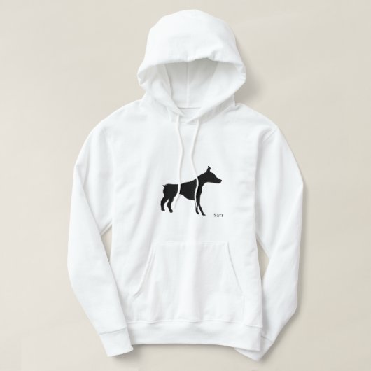 T - Shirt: Doberman Hoodie (Design vorne)