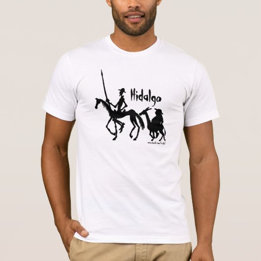 T - Shirt Don Quichote und Sancho Panza grafischer (Vorderseite)
