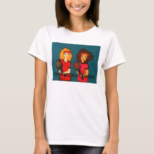 T - SHIRT DONNERSTAGS-TENNIS-HANES