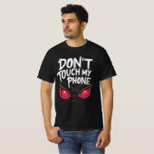 T - SHIRT DONT TOUCH TELEFON NEUES FASHION DESIGNE (Vorne ganz)