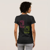 T-Shirt "Double Trouble" in 2 Farben (Schwarz voll)