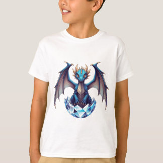 T-Shirt-Drache schlüpft aus kristallinem Ei T-Shirt