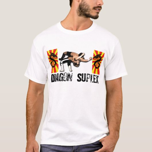 T - Shirt Dragon Suplex (Schwarzer Text) (Vorderseite)