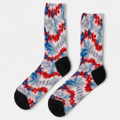 T-Shirt-Druck oder Batikdruck Socken (Linkes Detail)