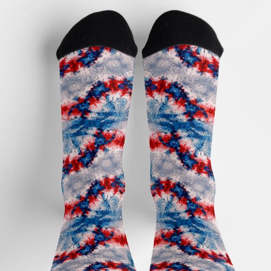 T-Shirt-Druck oder Batikdruck Socken (Oben)