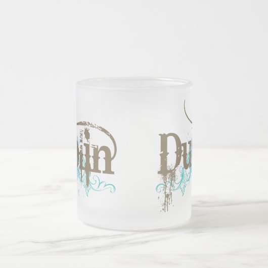 T - Shirt Dublins Irland Mattglastasse (Mittel)