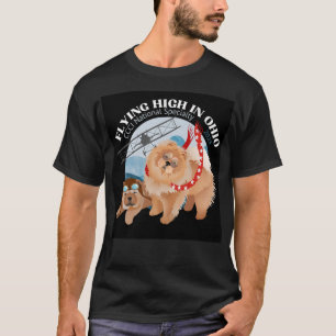 T - SHIRT - DUNKEL MIT LOGO
