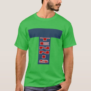 T-Shirt dunkelgrün Kleeblatt TENNIS
