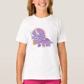 T - shirt Ébouriffer Mädchen Dinosaurier (Vorderseite)