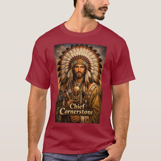 T-Shirt Eckstein Häuptling (Vorderseite)