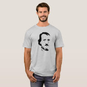 T - Shirt Edgar Allan Poe   (hellgrau) (Vorne ganz)