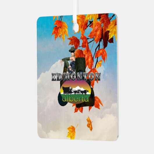 T-SHIRT Edmonton Metal Ornament (Vorderseite links)