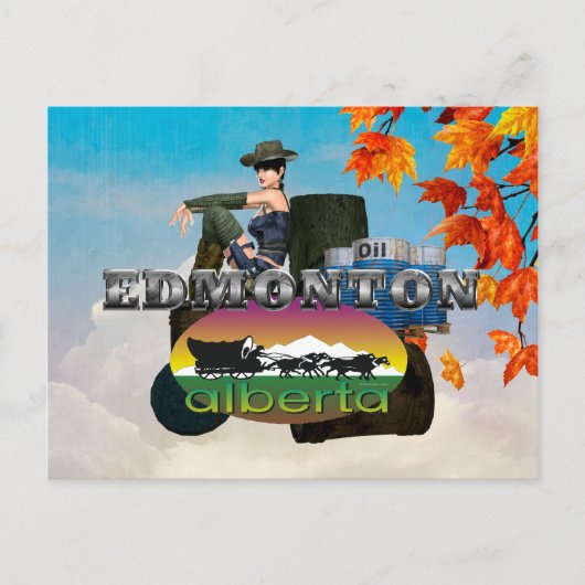T-SHIRT Edmonton Postkarte (Vorderseite)