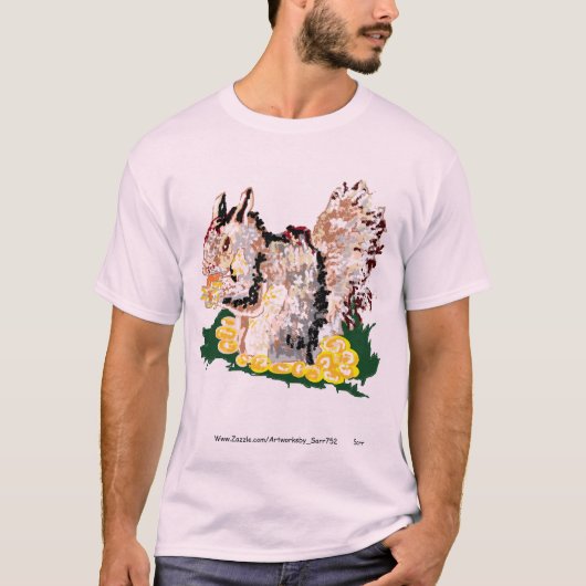 T - Shirt Eichhörnchen Eating Nuts (Vorderseite)