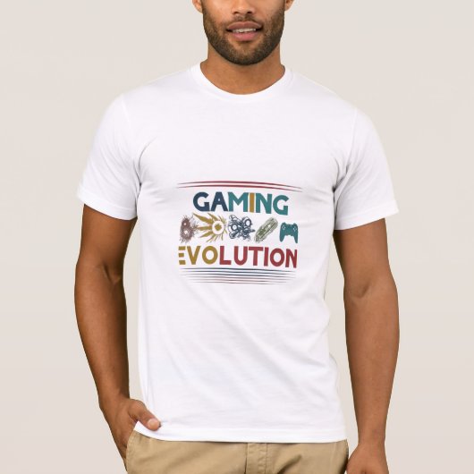 T - Shirt: Eine Gaming-Evolution, die T - Shirt en (Vorderseite)