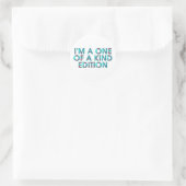 T-SHIRT Eine Kind Edition Runder Aufkleber (Tasche)