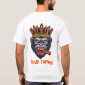 T - Shirt eines Gorilla-Kopfes (Rückseite)