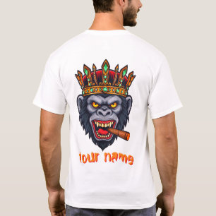 T - Shirt eines Gorilla-Kopfes