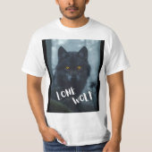 T - Shirt (Einzelwolf-Design) (Vorderseite)