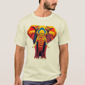 T-SHIRT elephant in beautiful African colors (Vorderseite)