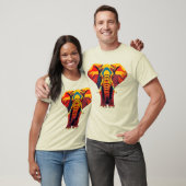 T-SHIRT elephant in beautiful African colors (Unisex)