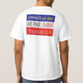 T-Shirt EMMAÜS 3D (Rückseite)