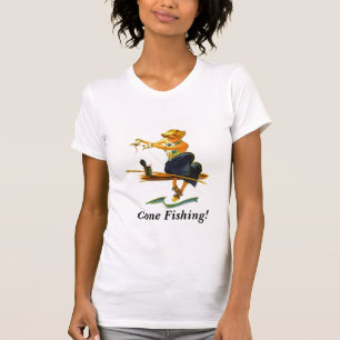 T - Shirt-Entwurf Dame, Baiting Hook Fish zu T-Shirt