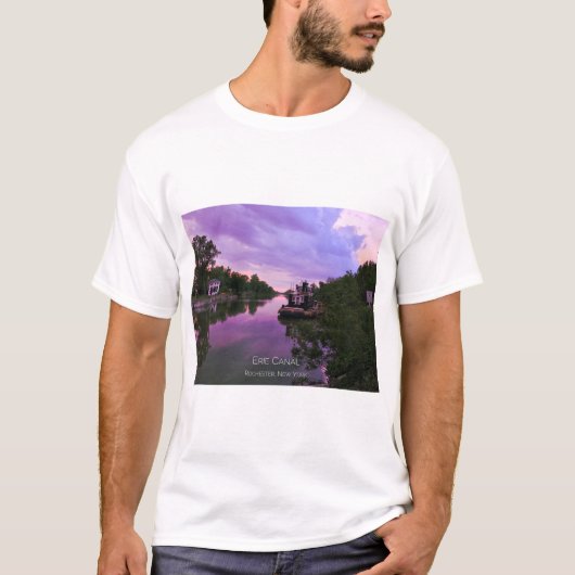 T - Shirt - Erie Canal bei Sunset (Vorderseite)