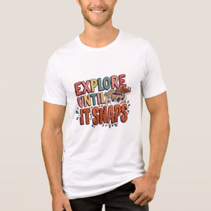T-Shirt "Erkunden bis es kracht" Tri-Blend Shirt