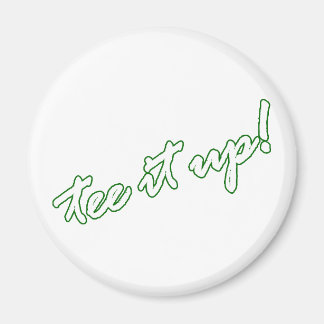 T-Shirt es auf! Golfschläger Magnet