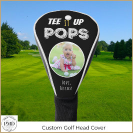 T-Shirt es auf Pop Custom Foto Vathage Day Black Golf Headcover