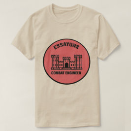 T-Shirt Essayons Combat Engineer Abzeichen Tee