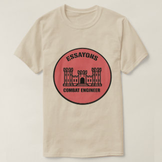 T-Shirt Essayons Combat Engineer Abzeichen Tee