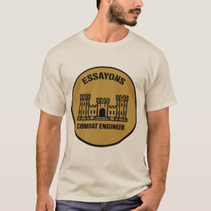 T-Shirt Essayons Combat Engineer Abzeichen Tee