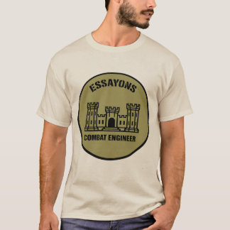 T-Shirt Essayons Combat Engineer Abzeichen Tee