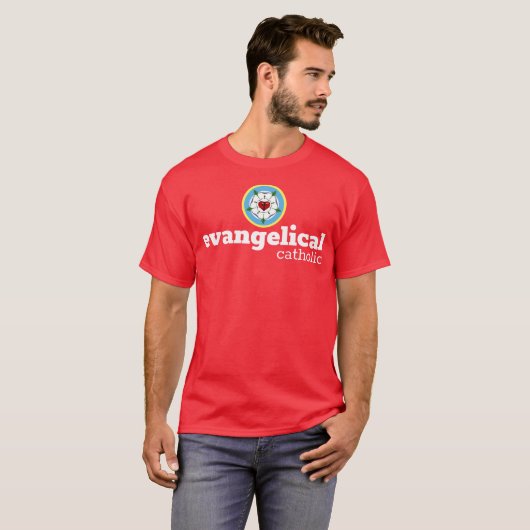 T - Shirt - evangelisch-katholisch (Vorne ganz)