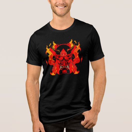 T-Shirt Evil Samurai  Tri-Blend Shirt (Vorderseite)