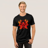 T-Shirt Evil Samurai  Tri-Blend Shirt (Vorderseite voll)