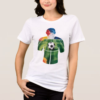 T-Shirt-Familien-Fußball-T-Shirt Tri-Blend Shirt