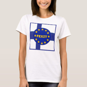 T - Shirt Finnland Flag EU Flag