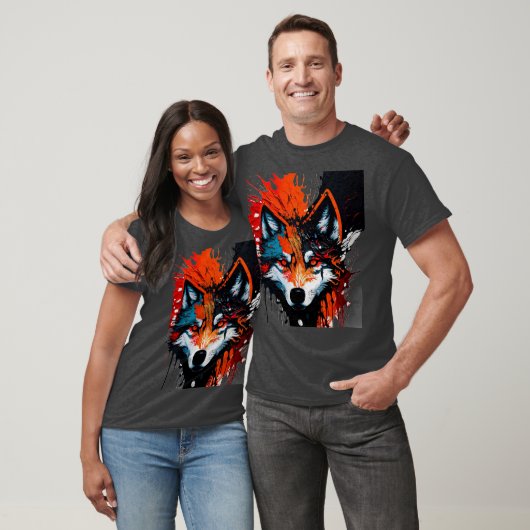 T - Shirt Fire Wolf (Unisex)