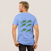 T - Shirt: Fischschule Tri-Blend Shirt (Rückseite voll)