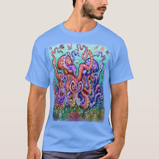 T - Shirt "Fishing Fun Art" (Vorderseite)