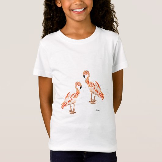 T - Shirt: Flamingo-Girl T-Shirt (Vorderseite)