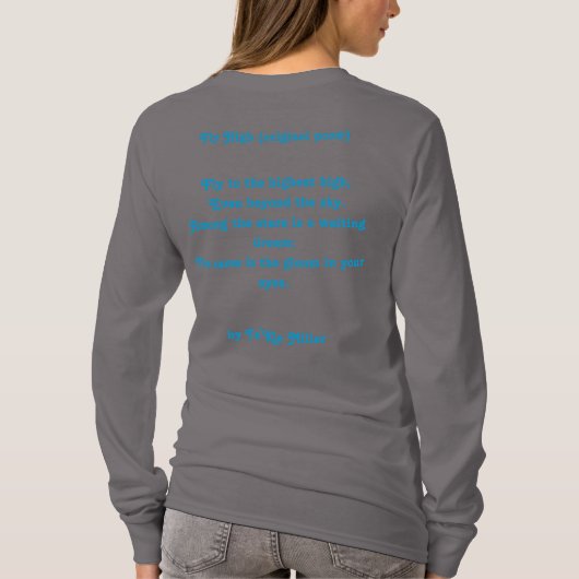 T - Shirt "Fliegengedicht" (Rückseite)