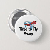 T-SHIRT Fliegt weg Button (Vorne & Hinten)
