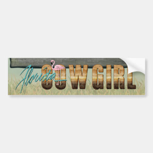 T-SHIRT Florida-Cowgirl Autoaufkleber