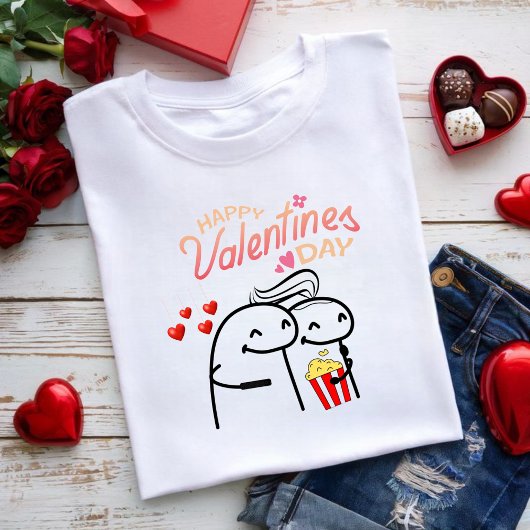 T-shirt Flork meme happy valentine's day